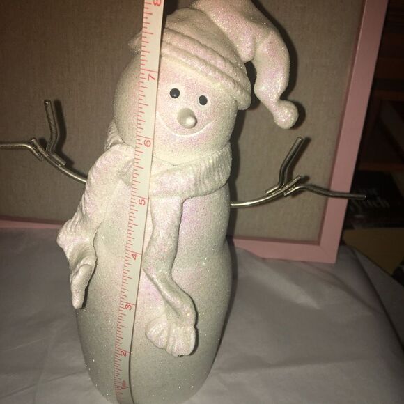 GLITTER snowman, porcelain - Picture 6 of 7
